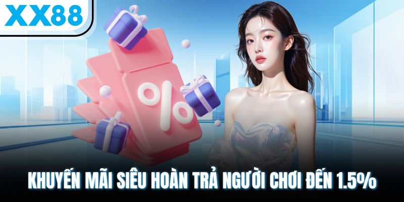 Khuyến Mãi Độc Quyền Từ XX88 – X2 Giá Trị, Quà Tặng Ngập Tràn 2 Khuyến mãi siêu hoàn trả người chơi đến 1.5%